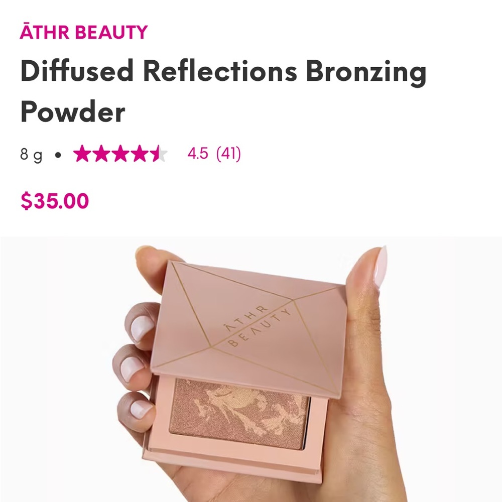 ATHR BEAUTY Diffused Reflections Bronzing Powder - Color: Aurora